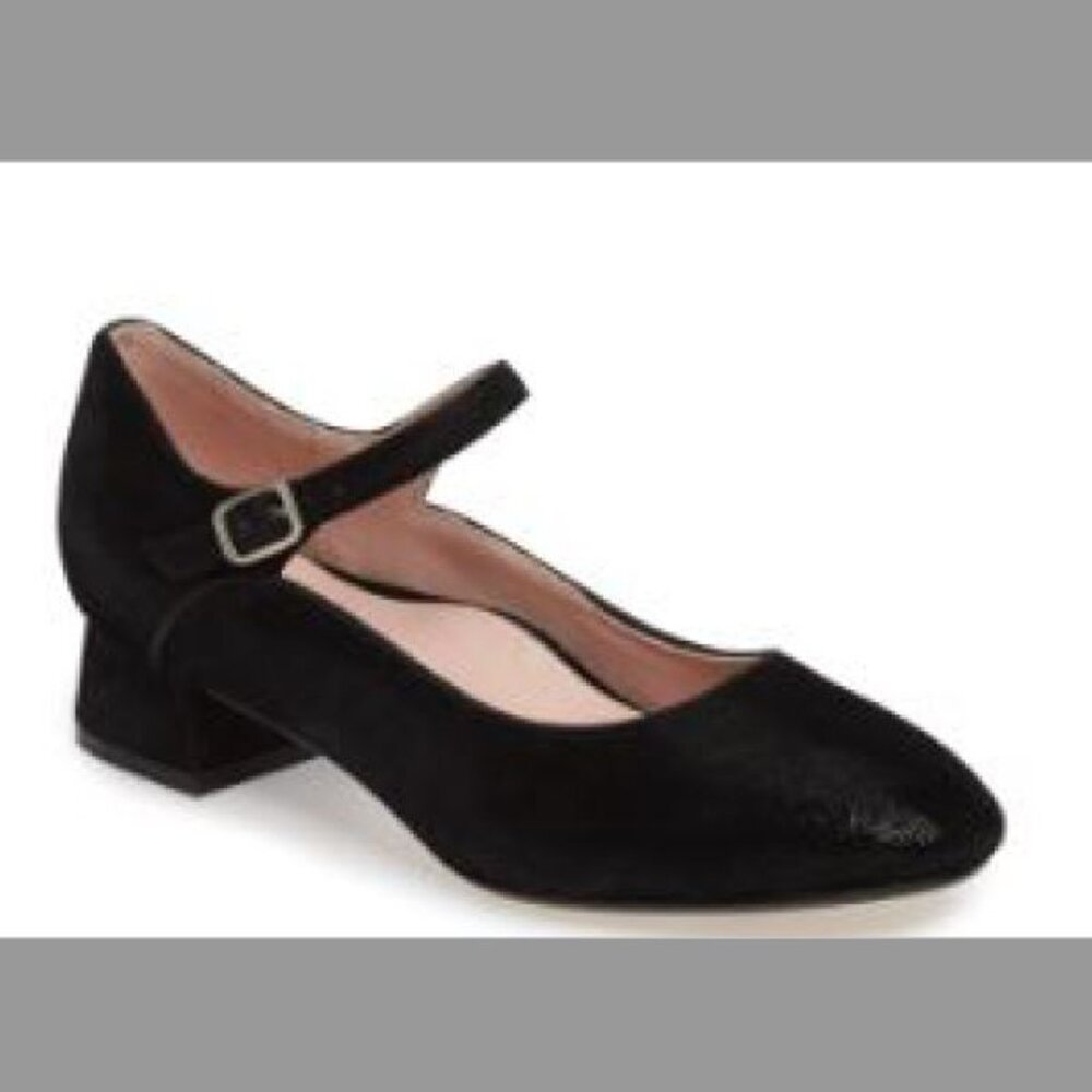 NWOT Like New Taryn Rose Finetic Black Suede Mary Jane Size 9